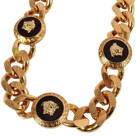 versace mens gold chain